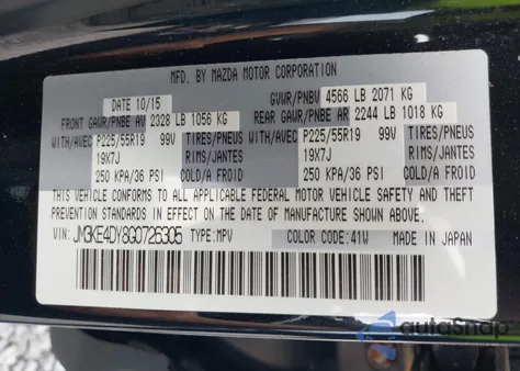 2016 Mazda Cx-5 Grand Touring из США, поврежденный, VIN JM3KE4DY8G0726305